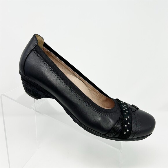 Abeo Shoes - ABEO Nellie B.I.O. System Nellie Women's Wedge Pumps Black Studded Size 8M